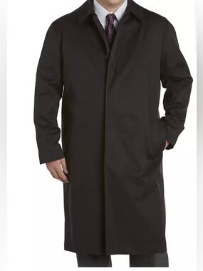Jean-Paul Germain Mens‎ Buster Water Repellent Trench Coat Black 48L New